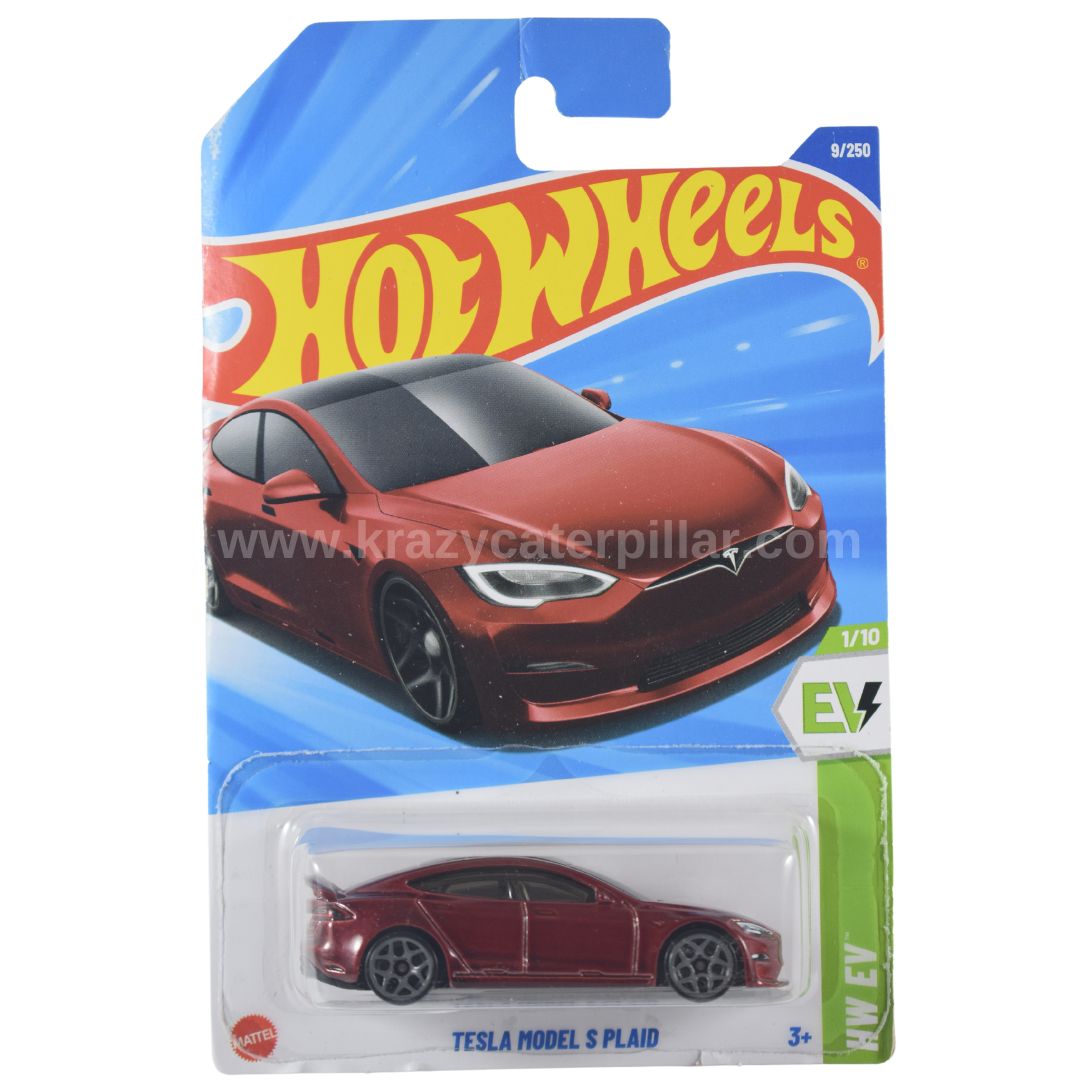 hot Wheels Tesla Model S Plaid Red