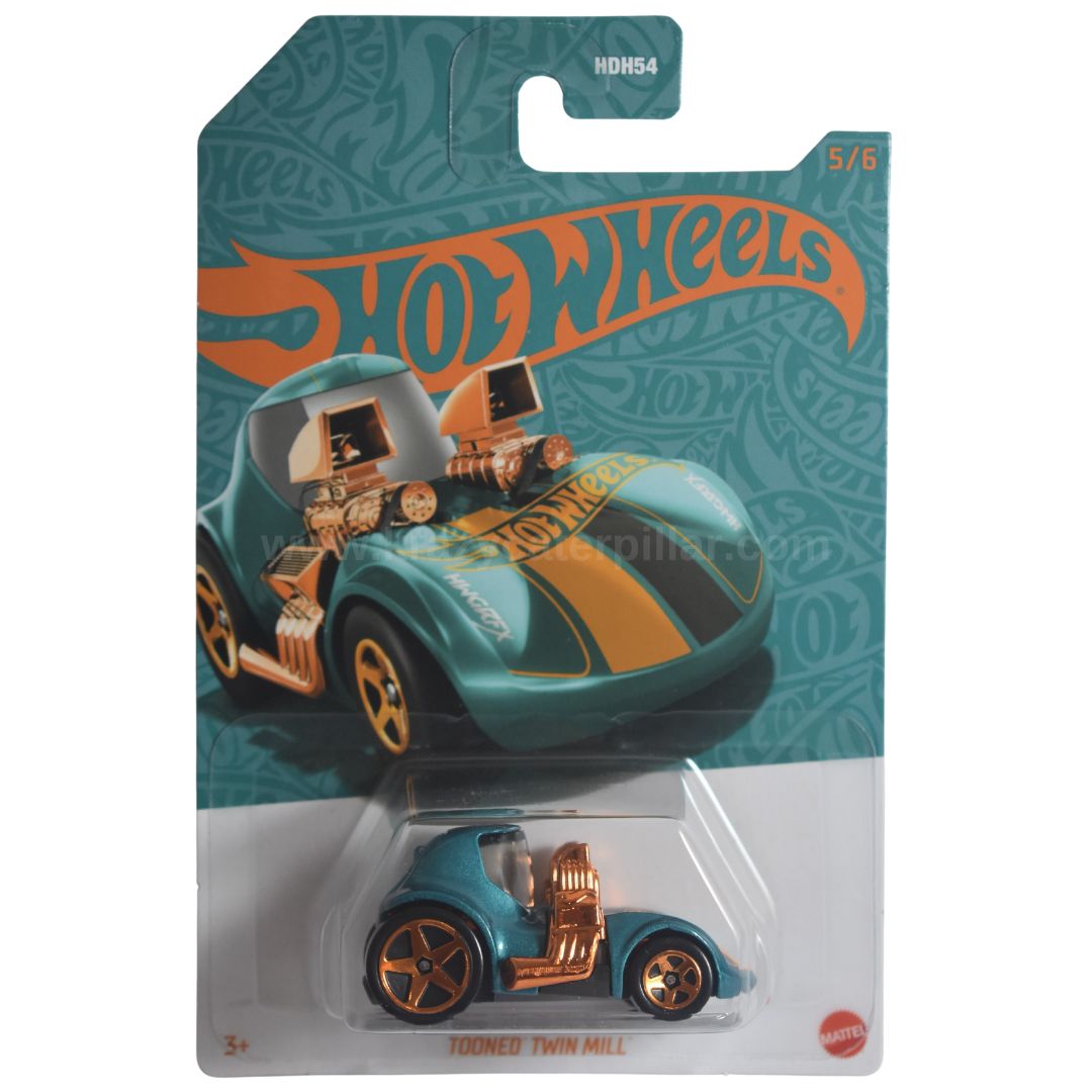 Hot Wheels Tooned Twin Mill 56th Anniversary - Green And Gold Series