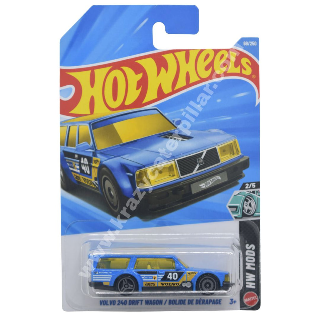 Hot Wheels Volvo 240 Drift Wagon - Blue