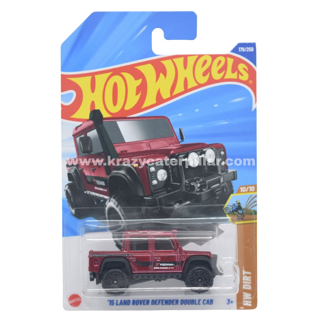 Hot Wheels '15 Land Rover Defender Double Cab Red