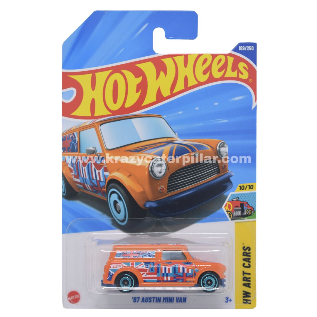 Hot Wheels '67 Austin Mini Van Orange 1:64