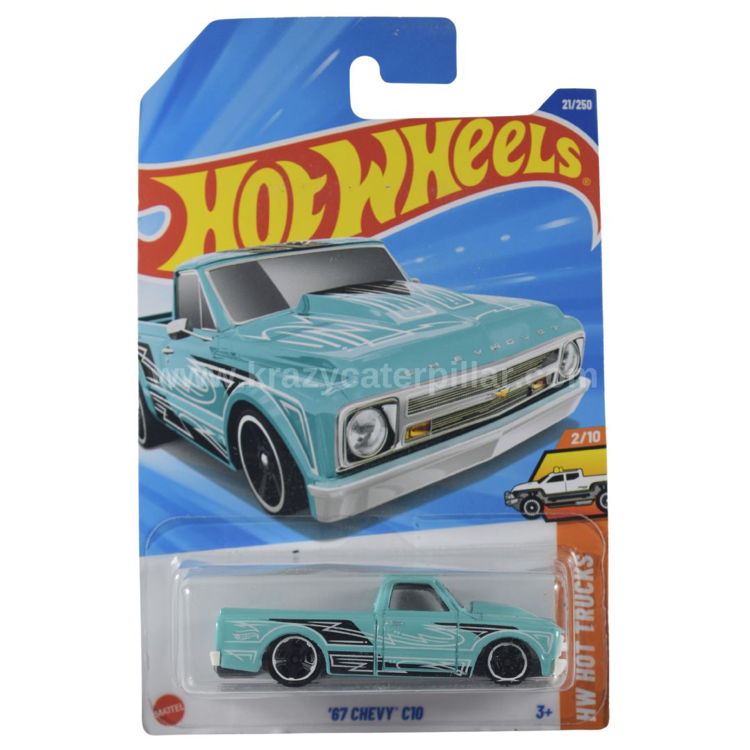 Hot Wheels HW Hot Trucks '67 Chevy C10 In Blue #203/250 - Foto 7