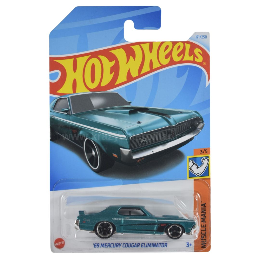 Hot Wheels '69 Mercury Cougar Eliminator- Blue