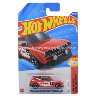 Hot Wheels '73 Honda Civic Custom/Personnalise - Red