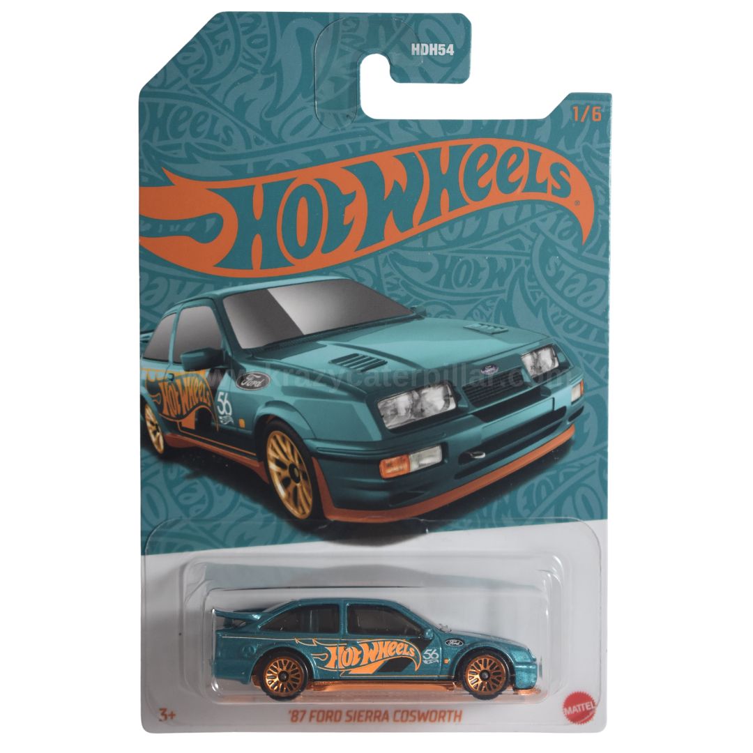 Hot Wheels '87 Ford Sierra Cosworth 56th Anniversary - Green And Gold Series