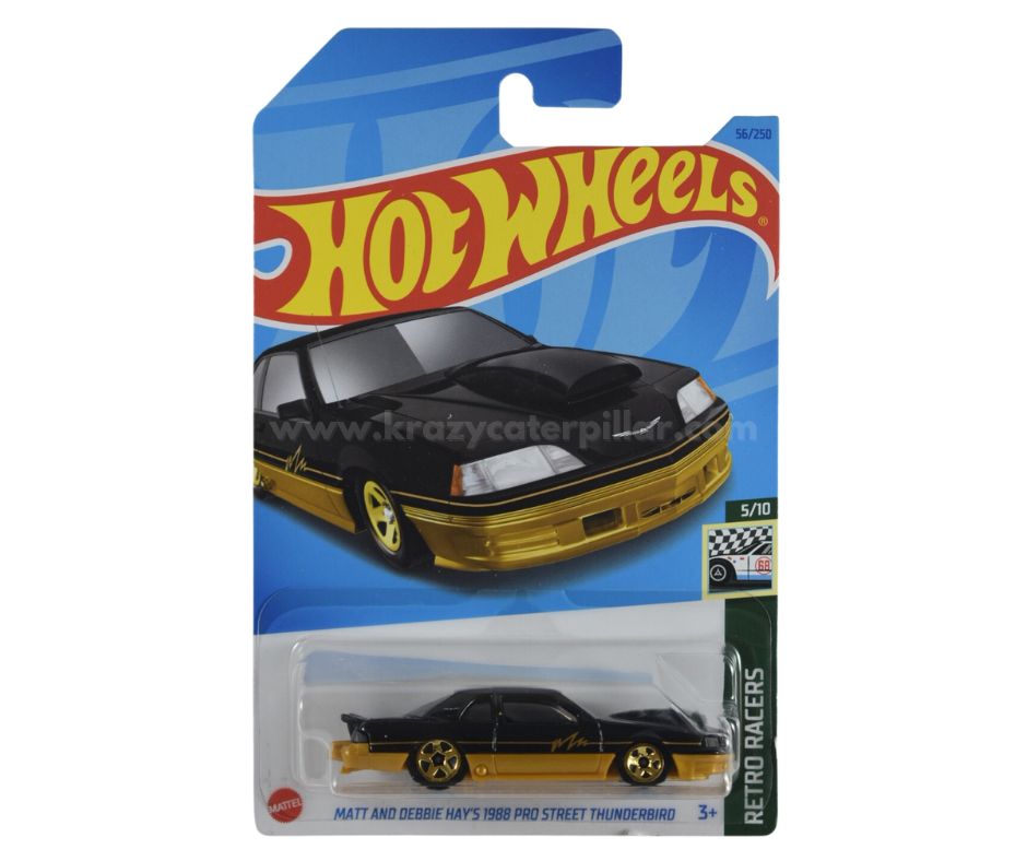 Hot Wheels MATT AND DEBBIE HAY'S 1988 PRO STREET THUNDERBIRD BIANCA 2023 1:64