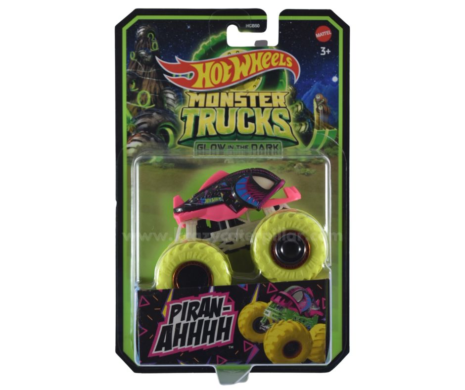 Hot Wheels Monster Trucks: Rodger Dodger - Glow In the Dark 1:64
