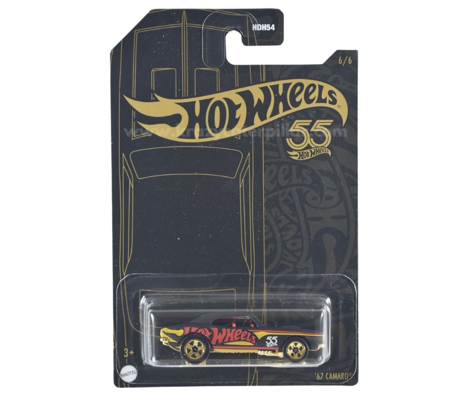 Hot Wheels '67 Camaro Hot Wheels 55th Anniversary Black & Gold