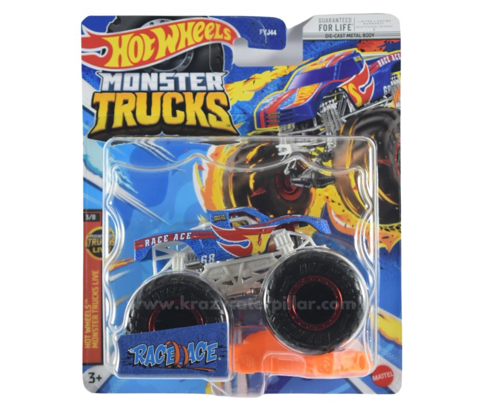 Hot Wheels® Monster Trucks Race Ace 1:64 Scale Die-Cast Truck