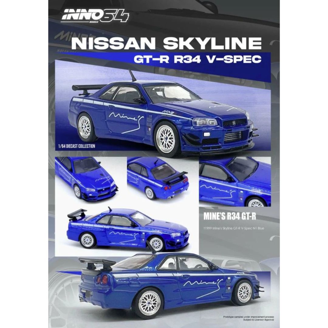 INNO64: Nissan Skyline GT-R (R34) V-SPEC Tuned by Mines