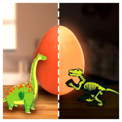 Imagi Make: Dinos & Eggs Glow In The Dark - Set of 3