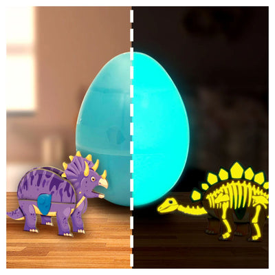 Imagi Make: Dinos & Eggs Glow In The Dark - Set of 3