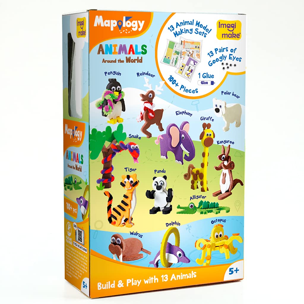 Mapology Animals Around The World 3D Puzzle