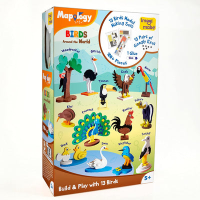 Mapology Birds Around The World 3D Puzzle