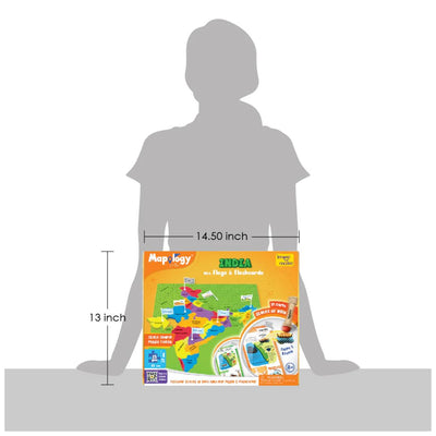 Imagi Make: Mapology India With Flags and Flash Card
