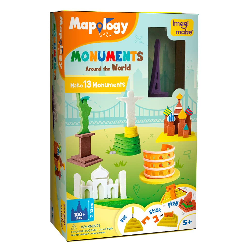 Mapology Monuments Around The World 3D Puzzle