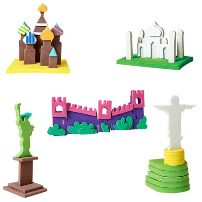 Mapology Monuments Around The World 3D Puzzle