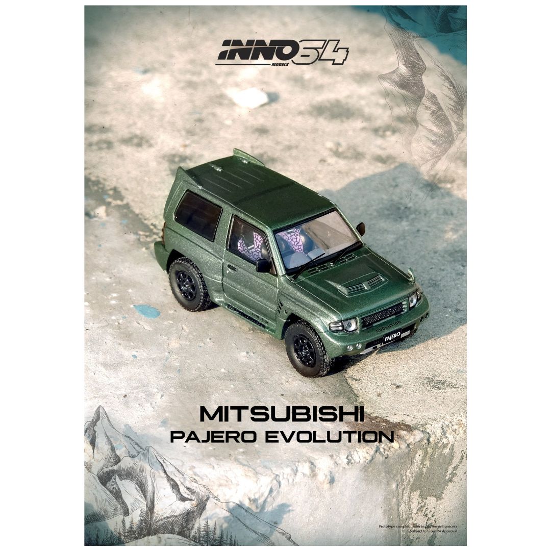 INNO64: Mitsubishi Pajero Evolution Satin Green
