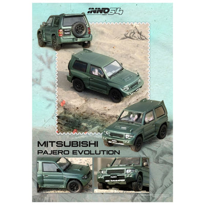 INNO64: Mitsubishi Pajero Evolution Satin Green