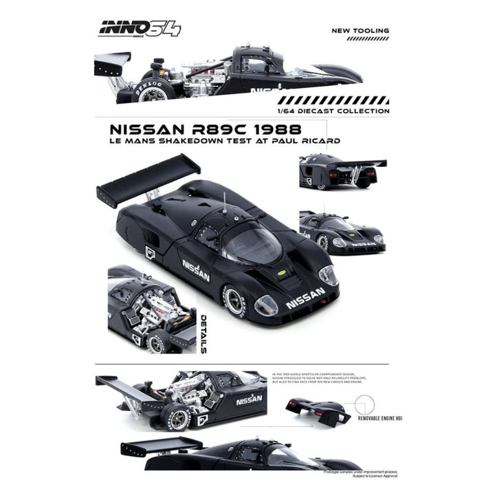 INNO64: Nissan R89C Le Mans Shakedown Test At Paul Ricard 1988 1