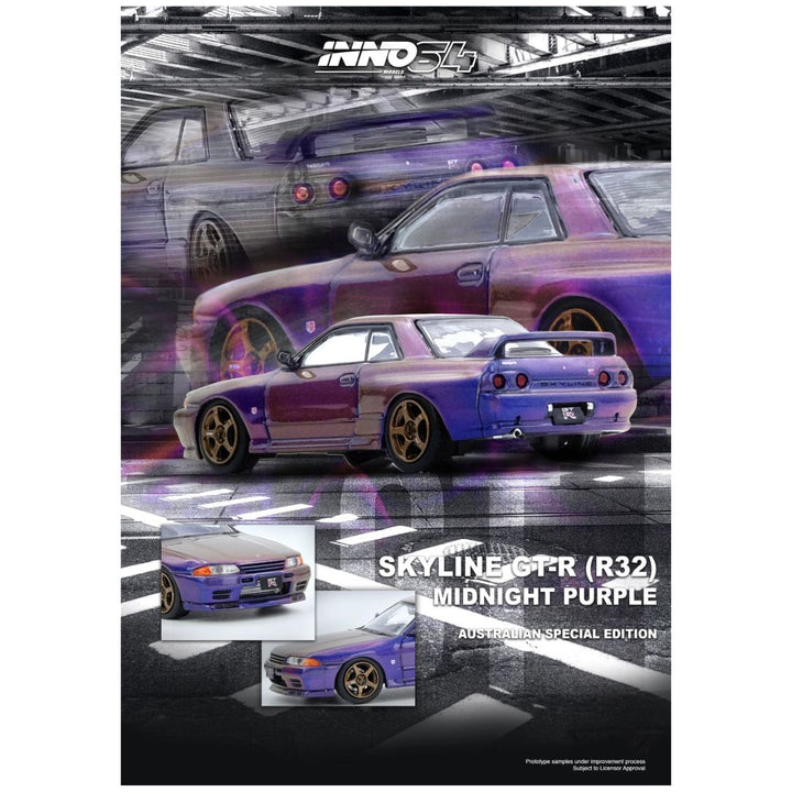 INNO64: Nissan Skyline GTR-R (R32) - Midnight Purple – Krazy
