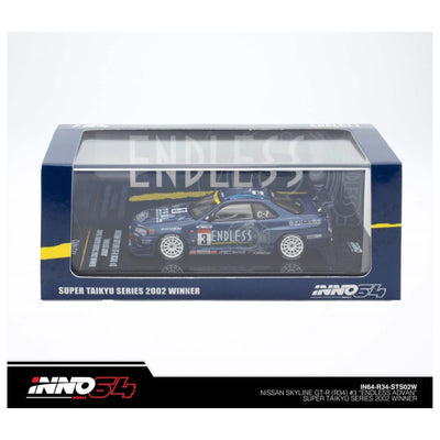 INNO64: Nissan Skyline GTR R34 3 Endless Advan Super Taikyu Series 2002 1:64