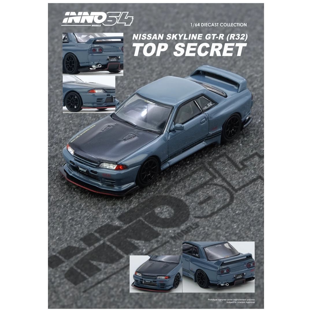 INNO64: Top Secret Nissan Skyline GT-R (R32) Grey – Krazy Caterpillar