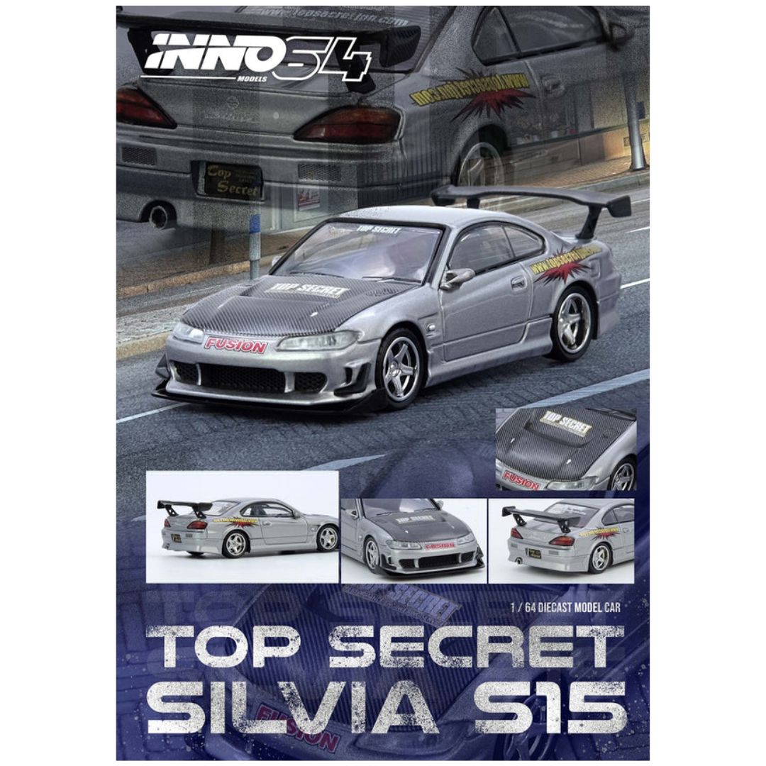 INNO64: Top Secret Silvia (S15) Silver – Krazy Caterpillar