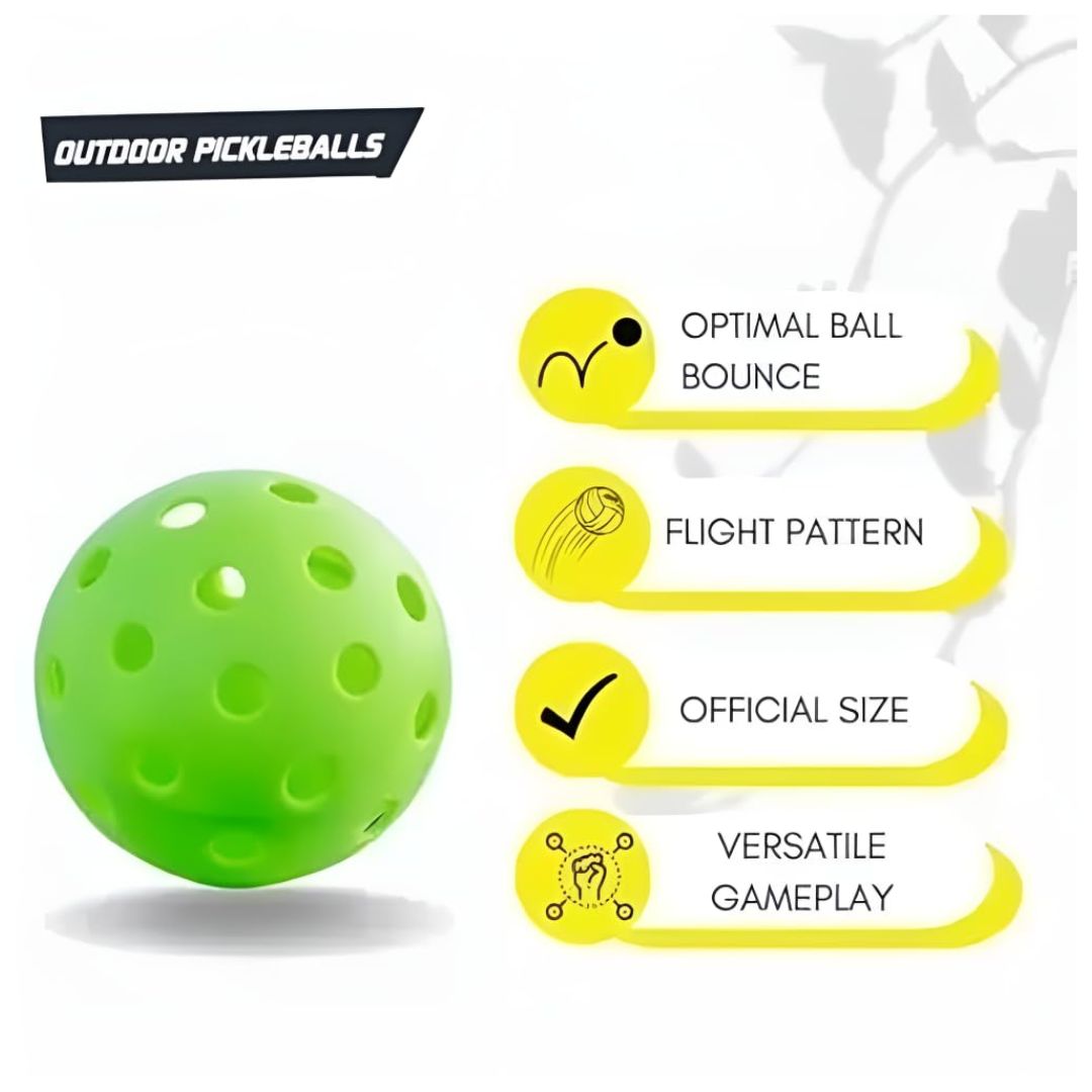 Innov8: Outdoor Pickleball - Pack of 3 - Green