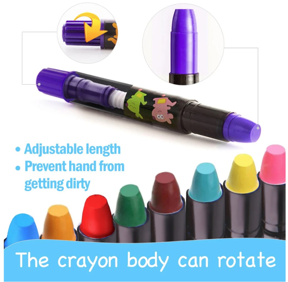 Jar Melo: Silky Washable Crayons - 24 Colors