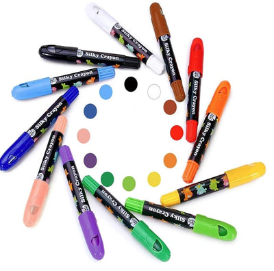 Jar Melo: Silky Washable Crayons - 12 Colors