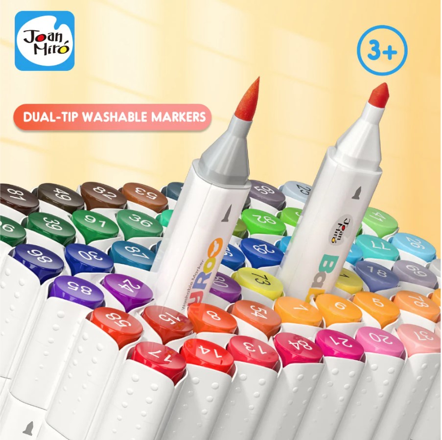 Jar Melo: Dual-Tip Washable Markers: 24 Colours