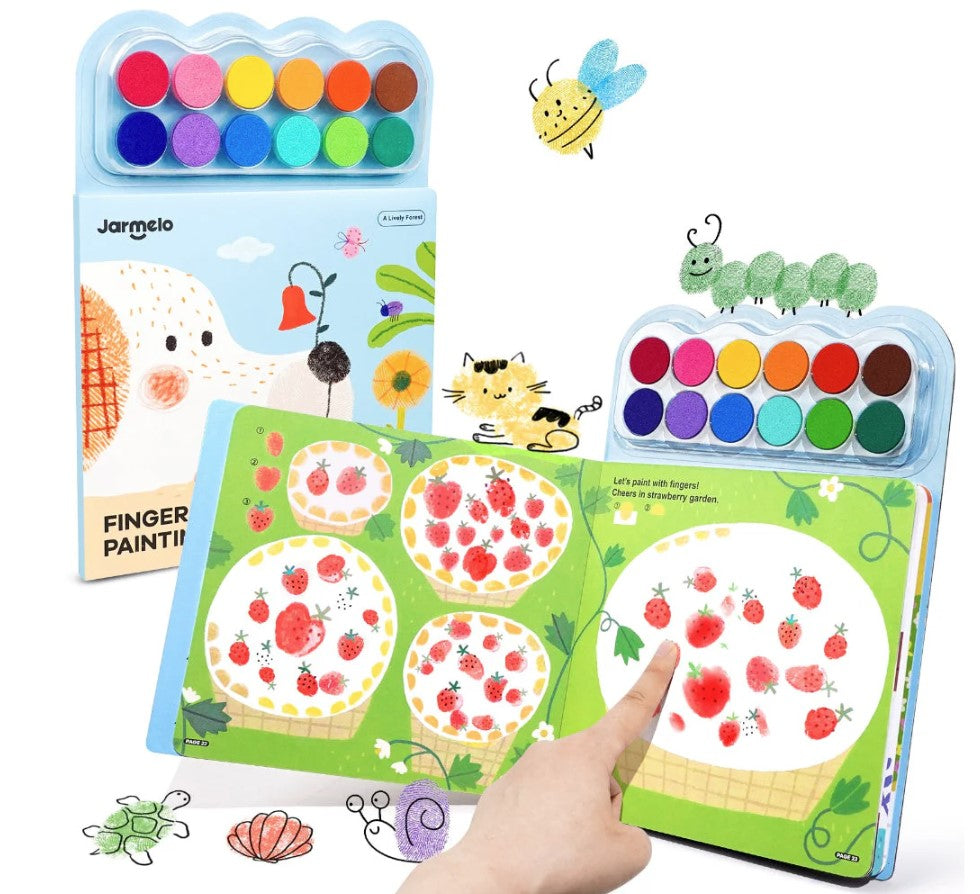 Jar Melo Finger Painting- A Lively Forest Book