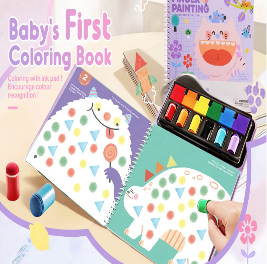 Jar Melo: Finger Painting Stamp Fun Book-Fingertip Stamp Fun book