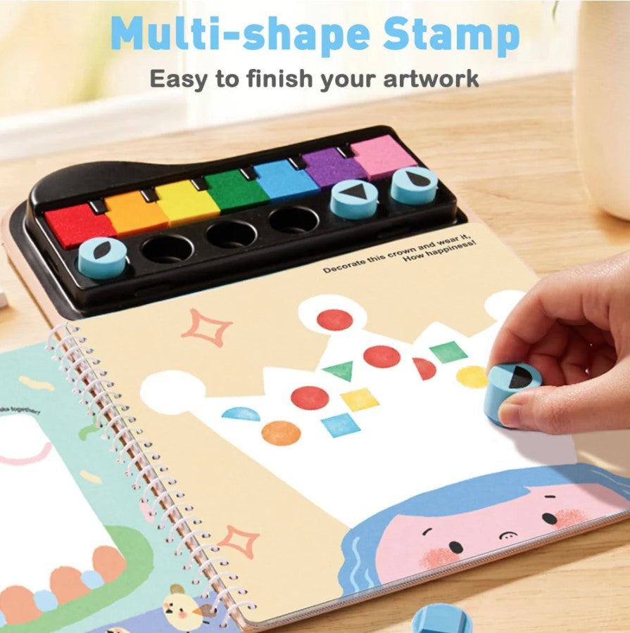 Jar Melo: Finger Painting Stamp Fun Book-Fingertip Stamp Fun book