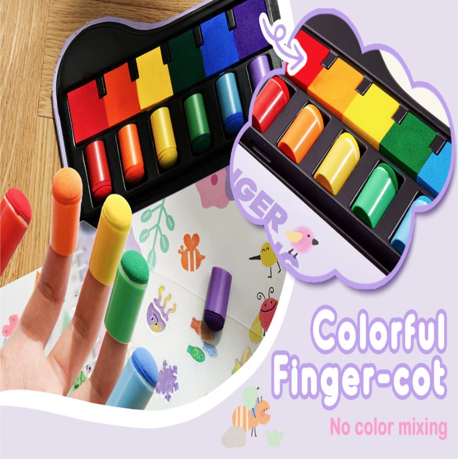 Jar Melo: Finger Painting Stamp Fun Book-Fingertip Stamp Fun book