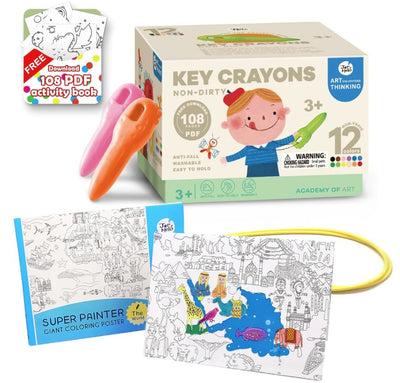 Jar Melo: Key Crayon - 12 Colors