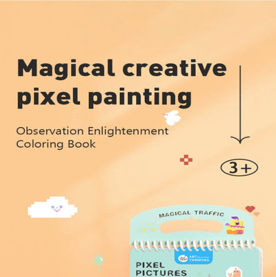 Jar Melo: Pixel Pictures Colouring Books- Magical Traffic