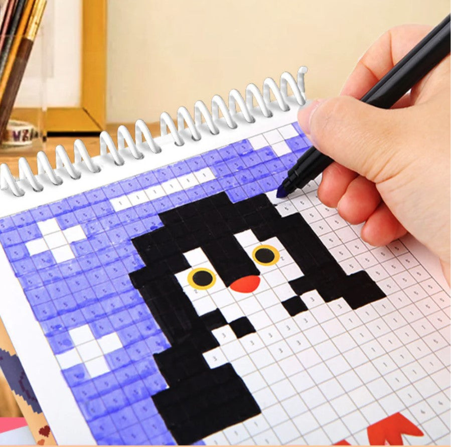 Jar Melo: Pixel Pictures Colouring Books- Animal World