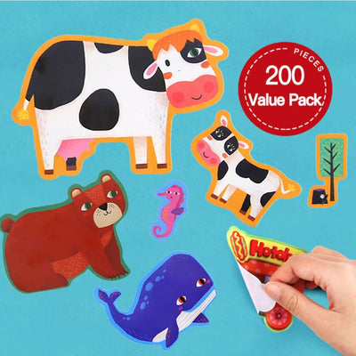 Jar Melo: Reusable Sticker Play Set- Animal Place