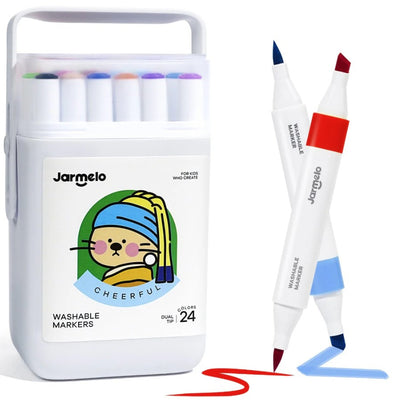 Jar Melo: Washable Dual Tip Markers (24 Count)