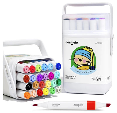 Jar Melo: Washable Dual Tip Markers (24 Count)