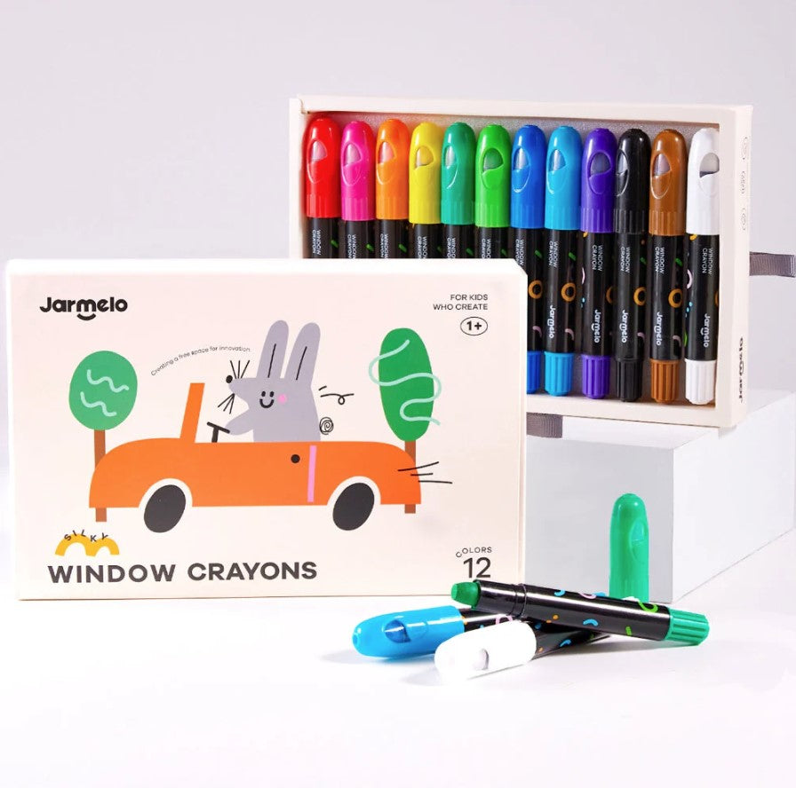 Jar Melo: Window Crayons (12 Count)