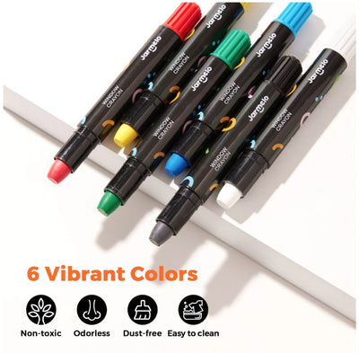 Jar Melo: Window Crayons (6 Count)