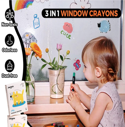 Jar Melo: Window Crayons (12 Count)