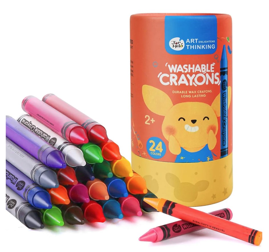 Jar Melo: Washable Crayons - 24 Colors