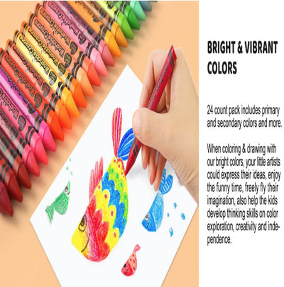 Jar Melo: Washable Crayons - 24 Colors