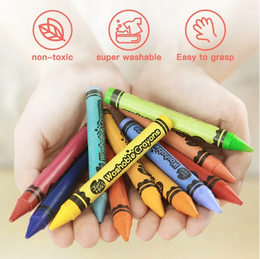 Jar Melo: Washable Crayons - 24 Colors