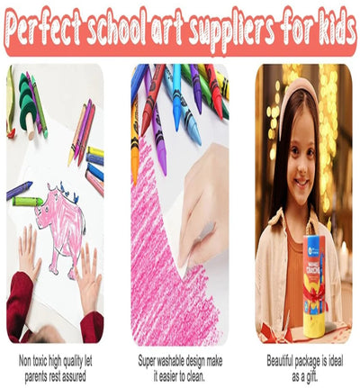 Jar Melo: Washable Crayons - 24 Colors