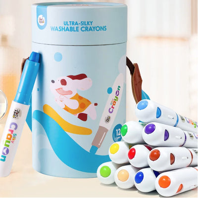 Jar Melo:  Ultra Silky Washable Crayons (12 Count)